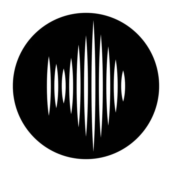 Fala Dźwiękowa Muzyka Logo Wektor Szablon — Wektor stockowy