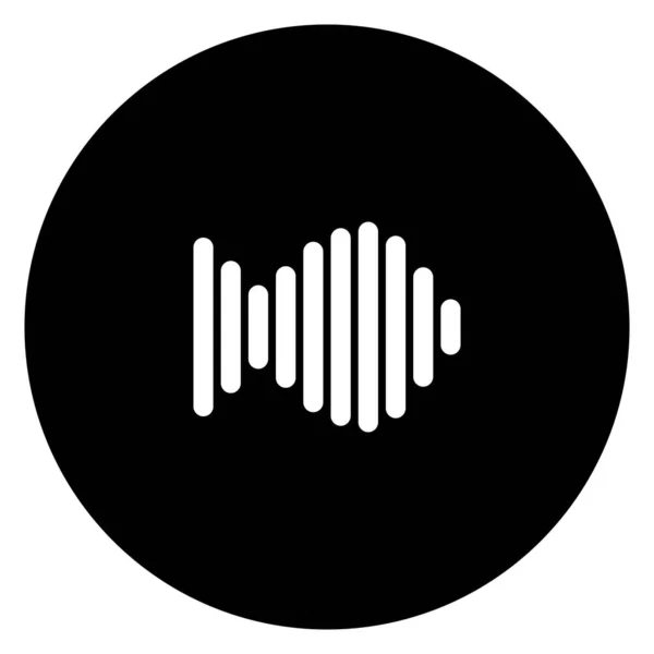 Modello Vettoriale Logo Musicale Onde Sonore — Vettoriale Stock