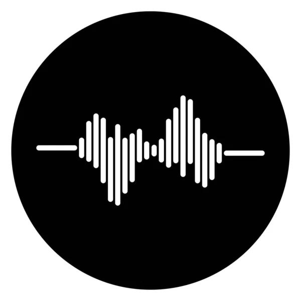 Sonido Onda Música Logo Vector Plantilla — Archivo Imágenes Vectoriales