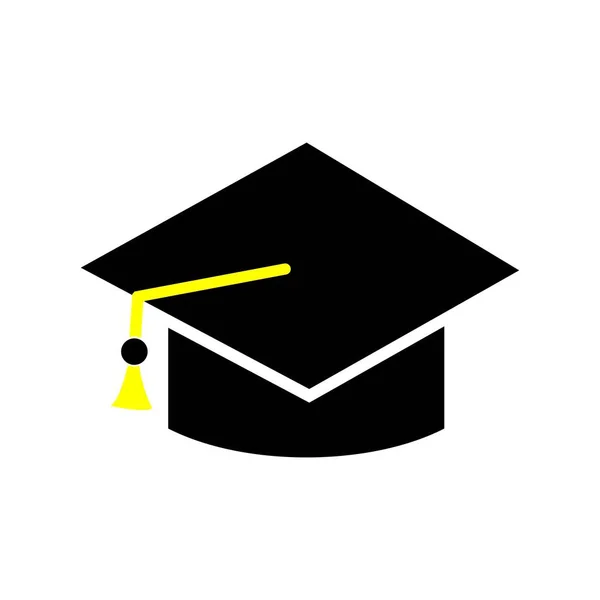 Bachelor Hat Logo Illustration Design — Stock Vector