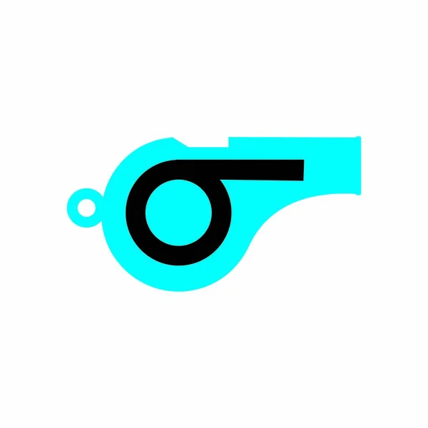 Gwizdek Logo Kolba Ilustracja Projekt — Wektor stockowy