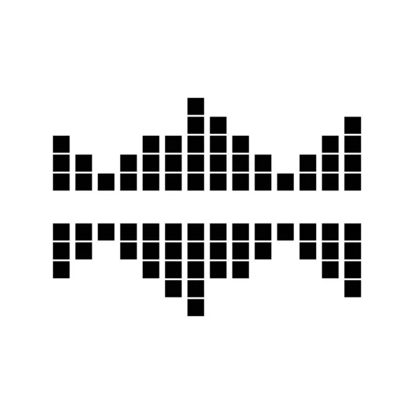 Logo Zvukové Vlny Hudba — Stockový vektor