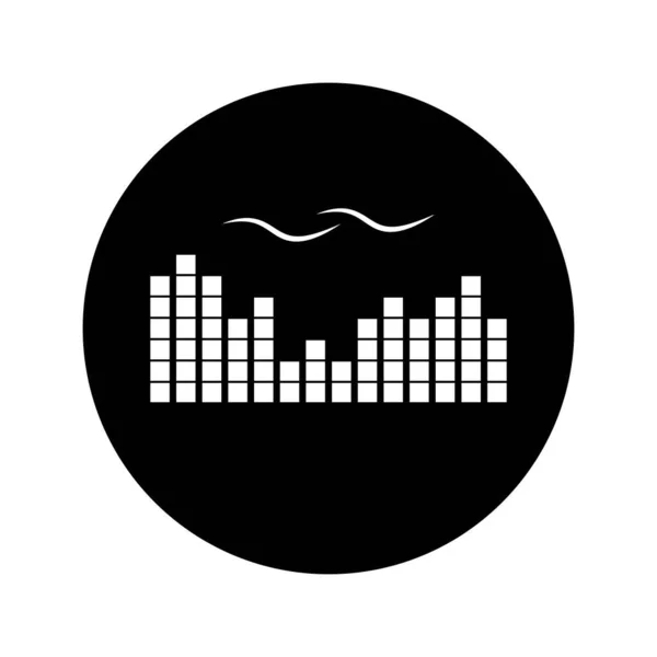 Logo Muzyki Fali Dźwiękowej — Wektor stockowy
