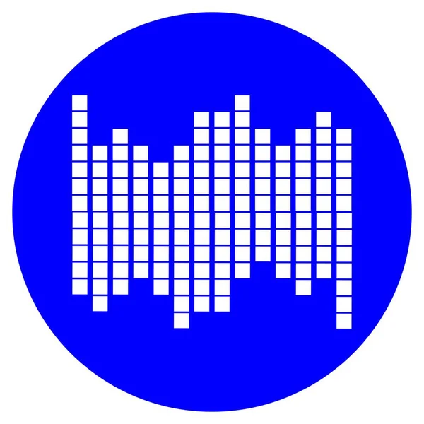 Logotipo Música Onda Som —  Vetores de Stock