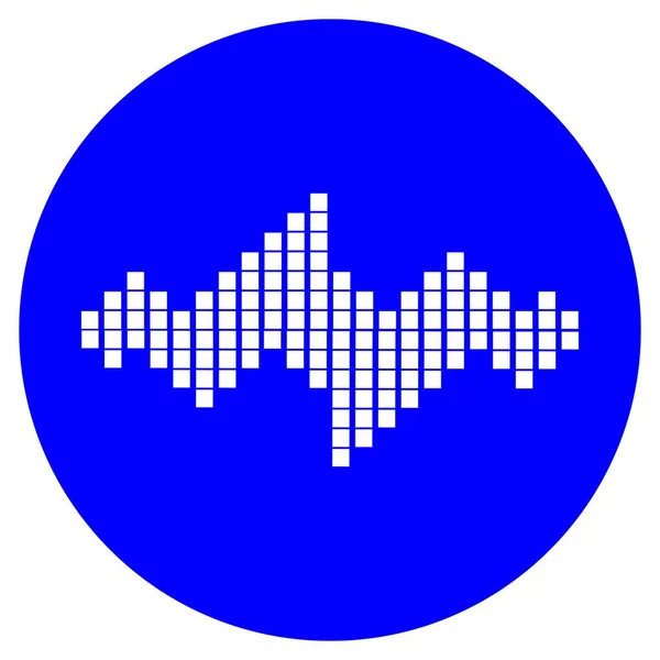 Logotipo Música Onda Sonido — Vector de stock