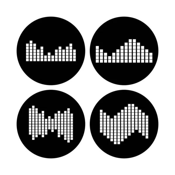 Logo Muzyki Fali Dźwiękowej — Wektor stockowy