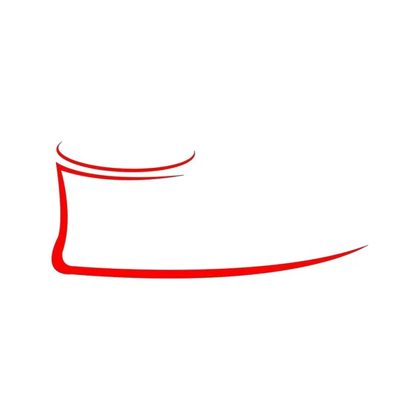 Ayakkabı Logosu Stok Çizimi Tasarımı — Stok Vektör