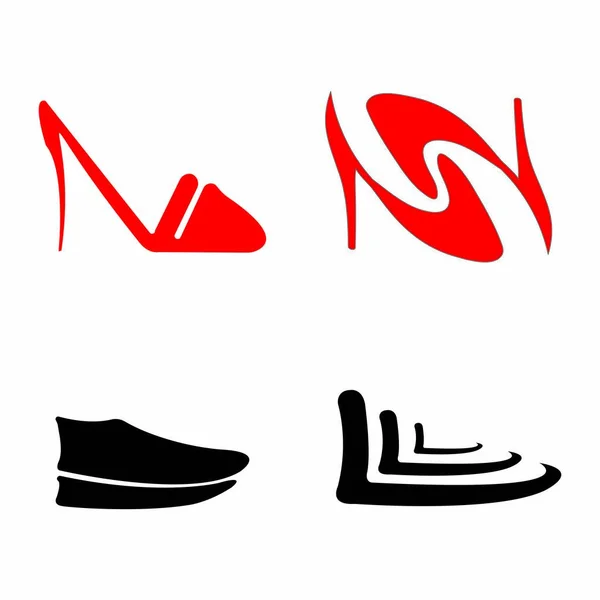 Chaussures Logo Illustration Stock Design — Image vectorielle