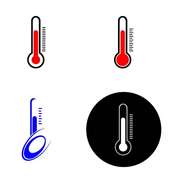 Termómetro Logotipo Stock Ilustración Diseño — Archivo Imágenes Vectoriales