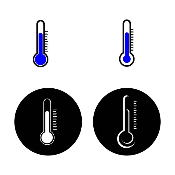 Termômetro Logotipo Estoque Ilustração Design — Vetor de Stock