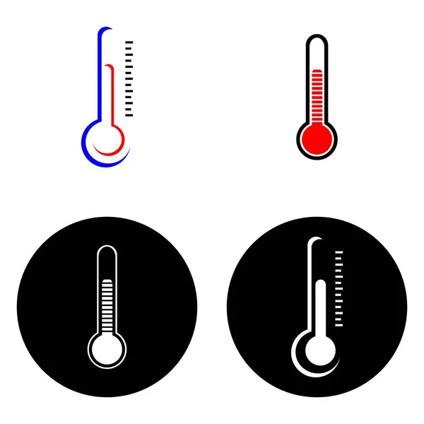 Termômetro Logotipo Estoque Ilustração Design — Vetor de Stock