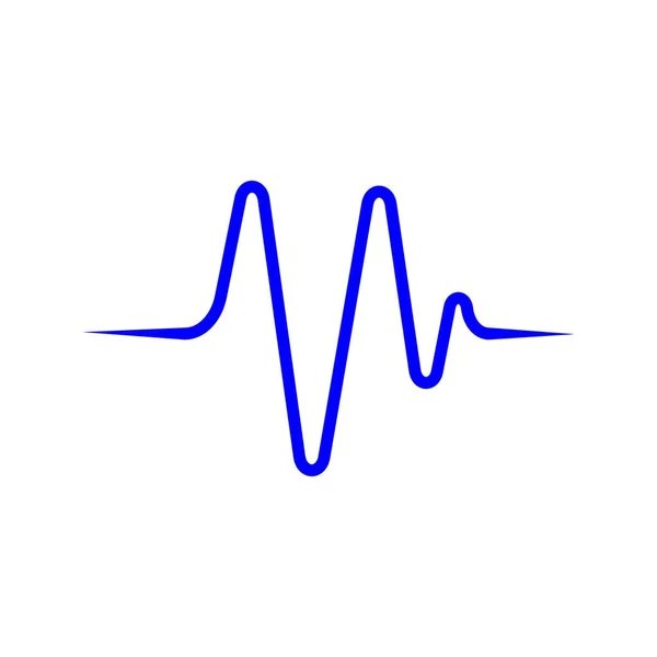 Sound Wave Logo Illustrazione Design — Vettoriale Stock