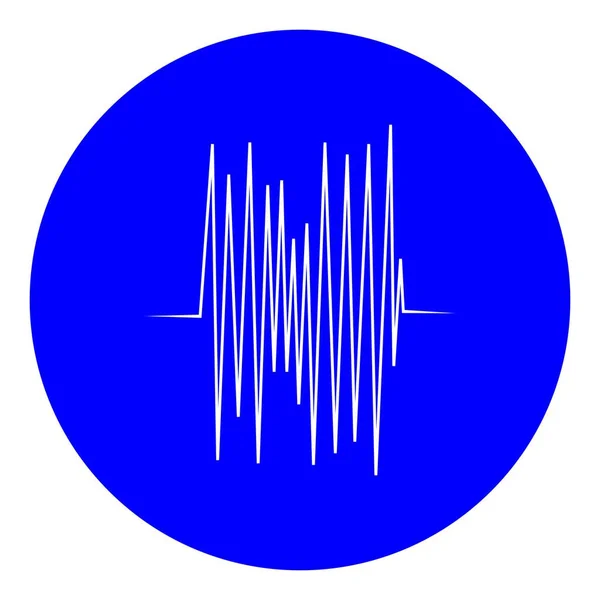 Ljud Våg Logotyp Illustration Design — Stock vektor