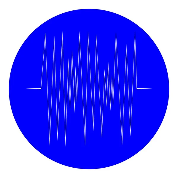 Logo Onde Sonore Illustration Design — Image vectorielle