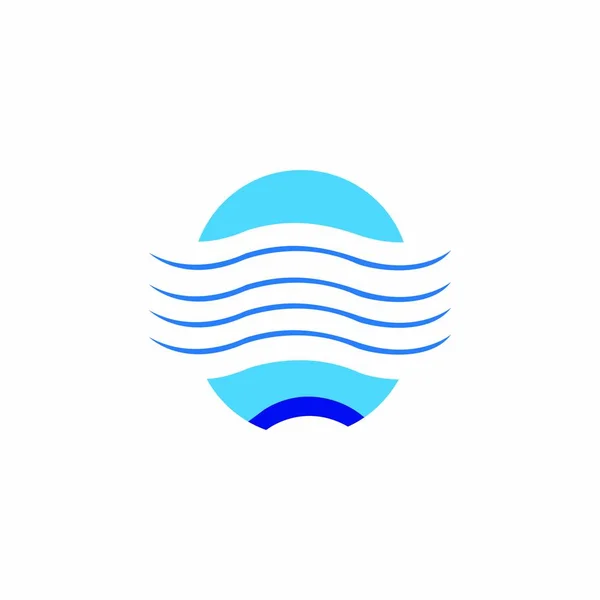 Eau Logo Illustration Stock Conception — Image vectorielle