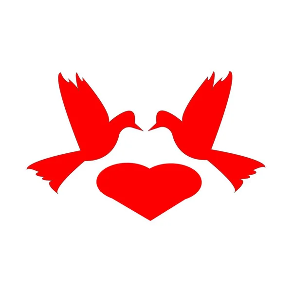 Diseño Ilustración Stock Logo Paloma — Vector de stock