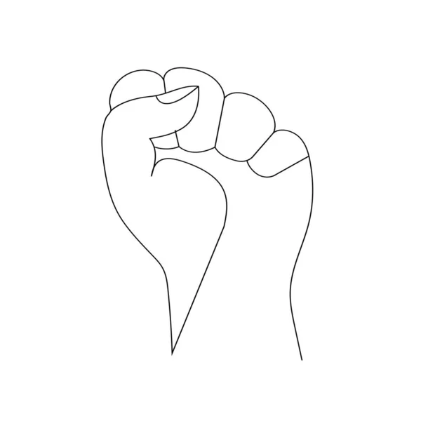 Strong Hand Logo Vector Illustration — Stock Vector