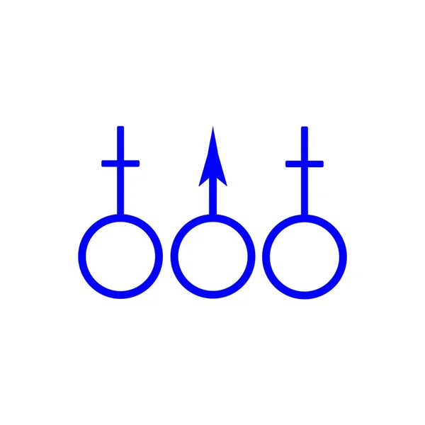 Vorlage Für Das Geschlecht Logo Vektor — Stockvektor