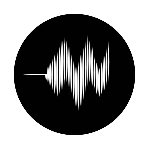 Sound Wave Logo Illustration Design — Stock Vector