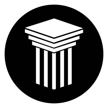 sütun logosu vektör şablonu