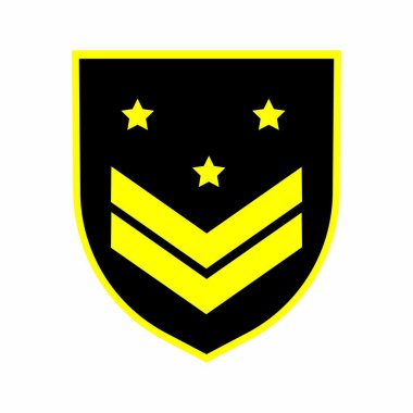 askeri amblem logo illüstrasyon tasarımı