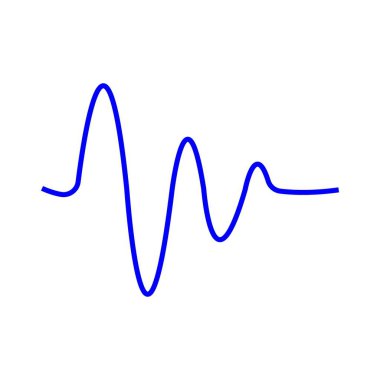 Ses dalgası müzik logo vektör şablonu