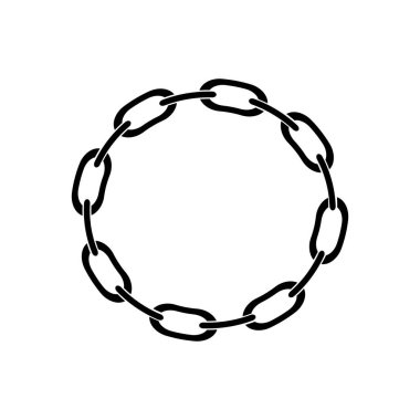 zincir logo stok illüstrasyon tasarımı