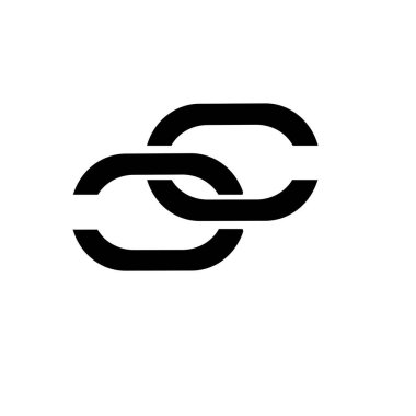 zincir logo stok illüstrasyon tasarımı