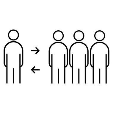 insanlar takımı logo vektör şablonu