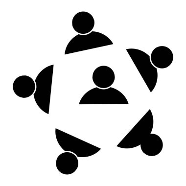 insanlar takımı logo vektör şablonu