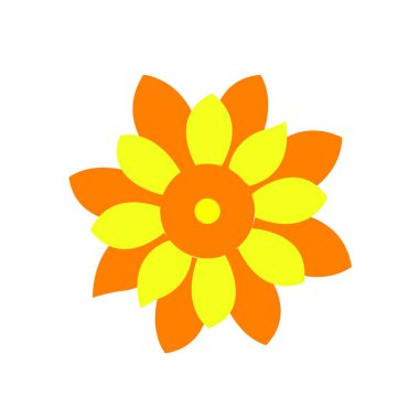 Ayçiçeği logo vektör illüstrasyonu