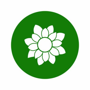 Ayçiçeği logo vektör illüstrasyonu