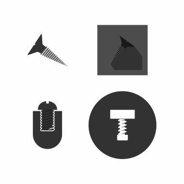 siyah vida logo stok vektör şablonu