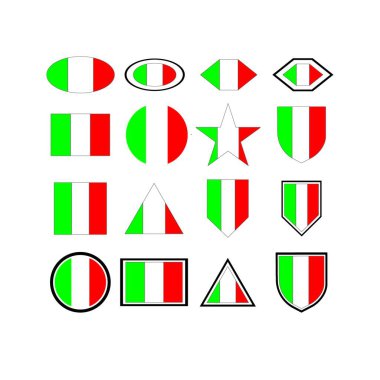 İtalyan bayrak logosu çizimi