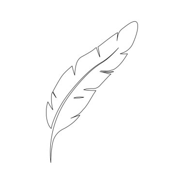 Tüy logosu vektör şablonu