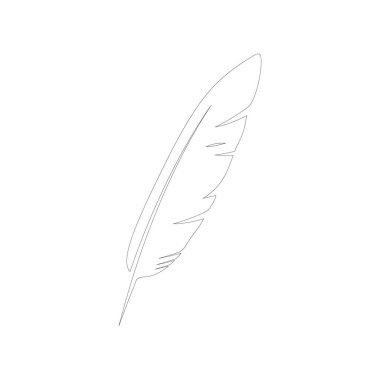 Tüy logosu vektör şablonu