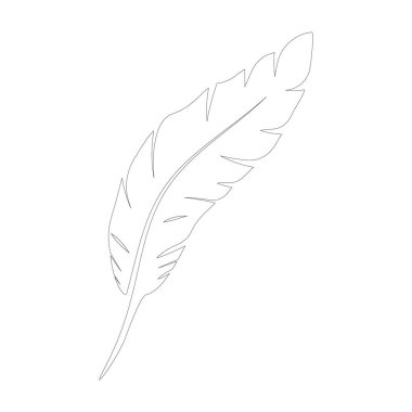 Tüy logosu vektör şablonu