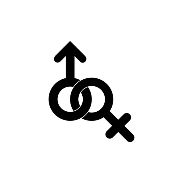 Model Voor Het Vectorpictogram Van Het Genderlogo — Stockvector