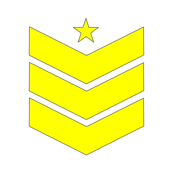 Emblema Militar Logotipo Ilustración Diseño — Vector de stock