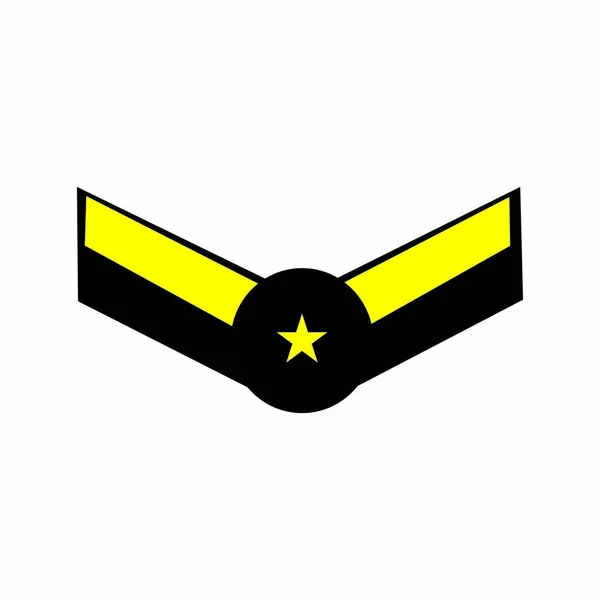 Emblema Militar Logotipo Ilustración Diseño — Vector de stock