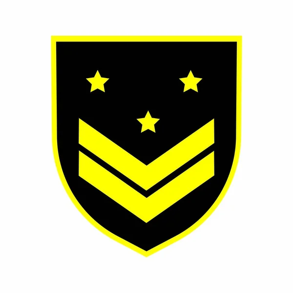 Emblema Militar Logotipo Ilustración Diseño — Vector de stock