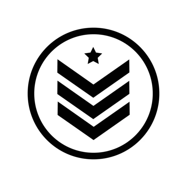 Militär Emblem Logotyp Illustration Design — Stock vektor