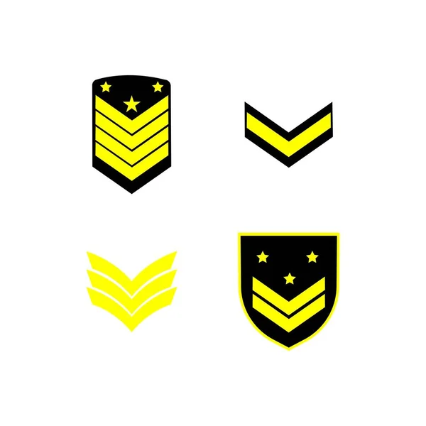 Дизайн Эмблемы Военного Образца — стоковый вектор