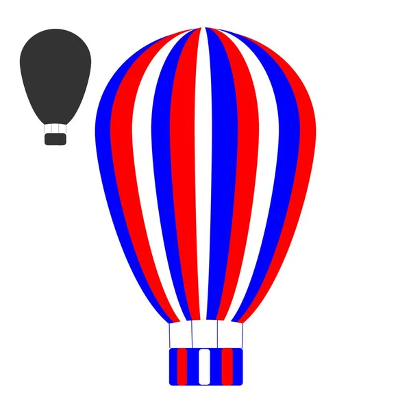 空飛ぶベクトルお祝い風船光沢のある風船で休日 — ストックベクタ