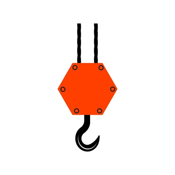 Логотип Гачка Крана Векторний Шаблон — стоковий вектор