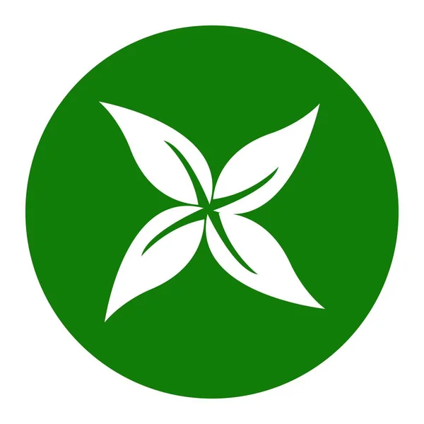 Modèle Logo Feuille Arbre Écologique — Image vectorielle