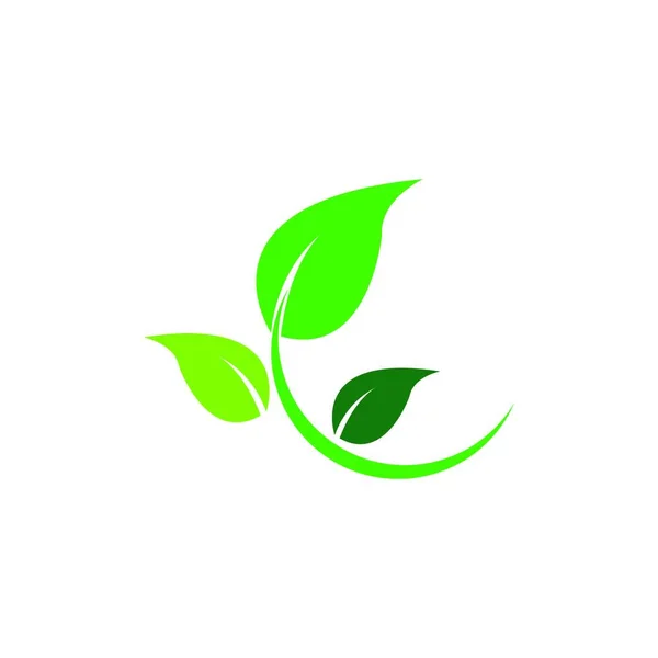 Eco Tree Leaf Logo Template — Stock Vector