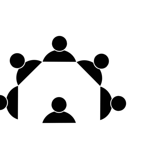 Pessoas Equipe Logotipo Modelo Vektor — Vetor de Stock