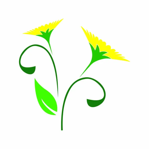 Ilustración Del Icono Del Logotipo Del Girasol — Archivo Imágenes Vectoriales