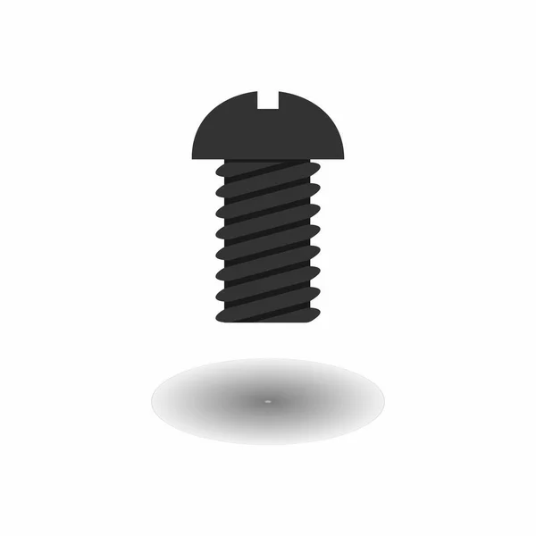 Μαύρο Βιδών Λογότυπο Απόθεμα Vektor Πρότυπο — Διανυσματικό Αρχείο